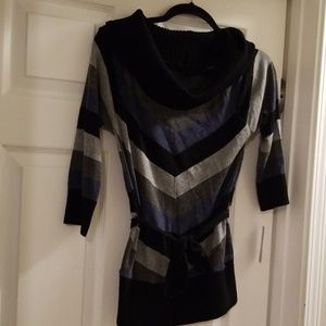 BCX Blue + Gray + Black Sweater New w/Tags